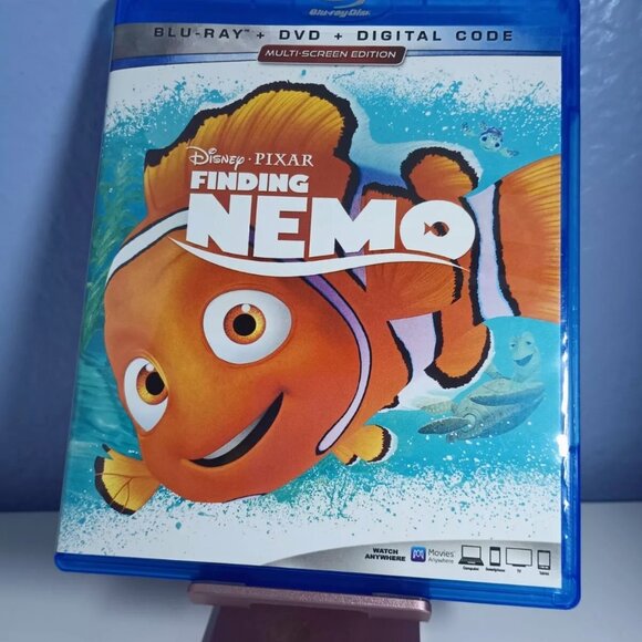 Finding Nemo & Finding Dory Blu-Ray/DVD/Digital 3 Disc Combos Disney/Pixar DVDs - Picture 2 of 5